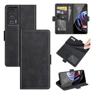 Motorola Edge 20 Pro Hoesje - MobyDefend Luxe Wallet Book Case (Sluiting Zijkant) - Zwart