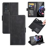 Motorola Edge 20 Pro Hoesje, MobyDefend Luxe Wallet Book Case (Sluiting Zijkant), Zwart