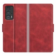 Motorola Edge 20 Pro Hoesje - MobyDefend Luxe Wallet Book Case (Sluiting Zijkant) - Rood