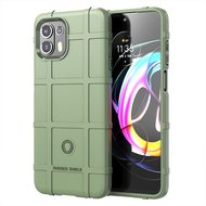 Motorola Edge 20 Lite Hoesje - Mobydefend Rugged Shield TPU Backcover - Groen