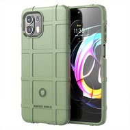 Motorola Edge 20 Lite Hoesje, Rugged Shield TPU Gelcase, Groen