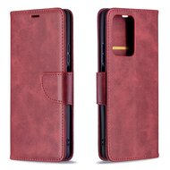 Xiaomi 11T / Xiaomi 11T Pro Hoesje, MobyDefend Wallet Book Case Met Koord, Rood