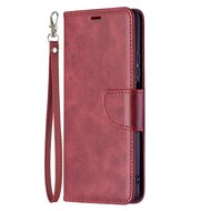 Xiaomi 11T / Xiaomi 11T Pro Hoesje, MobyDefend Wallet Book Case Met Koord, Rood