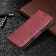 Xiaomi 11T / Xiaomi 11T Pro Hoesje, MobyDefend Wallet Book Case Met Koord, Rood