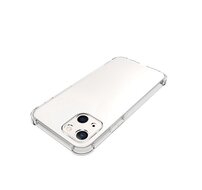 iPhone 13 Hoesje, MobyDefend Transparante Shockproof TPU Gelcase, Verstevigde Hoeken, Volledig Doorzichtig