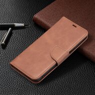 Samsung Galaxy M22 / Galaxy A22 4G Hoesje, MobyDefend Wallet Book Case Met Koord, Bruin