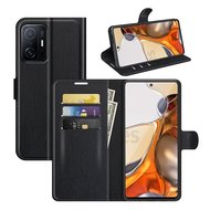 Xiaomi 11T / Xiaomi 11T Pro Hoesje, MobyDefend Kunstleren Wallet Book Case, Zwart