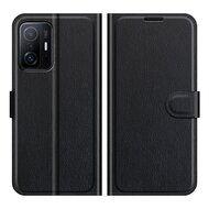 Xiaomi 11T / Xiaomi 11T Pro Hoesje, MobyDefend Kunstleren Wallet Book Case, Zwart