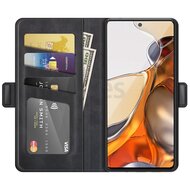 Xiaomi 11T / Xiaomi 11T Pro Hoesje - MobyDefend Luxe Wallet Book Case (Sluiting Zijkant) - Zwart