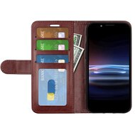 Sony Xperia Pro-I Hoesje, MobyDefend Wallet Book Case (Sluiting Achterkant), Bruin
