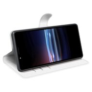 Sony Xperia Pro-I Hoesje, MobyDefend Kunstleren Wallet Book Case, Wit