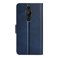 Sony Xperia Pro-I Hoesje, MobyDefend Luxe Wallet Book Case (Sluiting Zijkant), Blauw