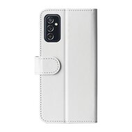Samsung Galaxy M52 Hoesje, MobyDefend Wallet Book Case (Sluiting Achterkant), Wit