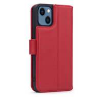 iPhone 13 Mini Hoesje, Luxe MobyDefend Wallet Bookcase, Rood