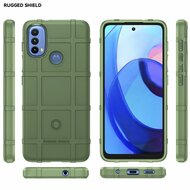 Motorola Moto E20 / E30 / E40 Hoesje - Mobydefend Rugged Shield TPU Backcover - Groen