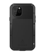 Apple iPhone 11 Hoes - Love Mei Metalen Case - Extreme Protection - Zwart
