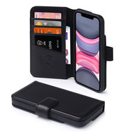 iPhone 11 Hoesje, Luxe MobyDefend Wallet Bookcase, Zwart