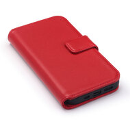 iPhone 11 Hoesje, Luxe MobyDefend Wallet Bookcase, Rood