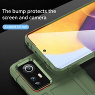 Xiaomi 12 / 12X Hoesje - Mobydefend Rugged Shield TPU Backcover - Groen