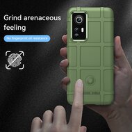 Xiaomi 12 / 12X Hoesje - Mobydefend Rugged Shield TPU Backcover - Groen