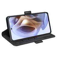 Motorola Moto G31 / Moto G41 Hoesje - MobyDefend Luxe Wallet Book Case (Sluiting Zijkant) - Zwart