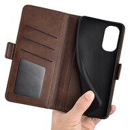 Motorola Moto G31 / Moto G41 Hoesje, MobyDefend Luxe Wallet Book Case (Sluiting Zijkant), Bruin