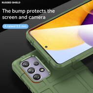 Samsung Galaxy A73 Hoesje - Mobydefend Rugged Shield TPU Backcover - Groen