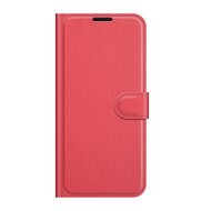 Samsung Galaxy S22 Plus (S22+) Hoesje, MobyDefend Kunstleren Wallet Book Case, Rood