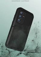 Samsung Galaxy S22 Ultra Hoes - Love Mei Metalen Case - Extreme Protection - Groen