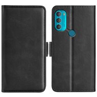 Motorola Moto G71 Hoesje, MobyDefend Luxe Wallet Book Case (Sluiting Zijkant), Zwart