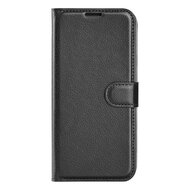 Motorola Moto G71 Hoesje - MobyDefend Kunstleren Wallet Book Case (Sluiting Voorkant) - Zwart