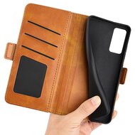 Xiaomi 12 / 12X Hoesje, MobyDefend Luxe Wallet Book Case (Sluiting Zijkant), Lichtbruin