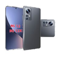 Xiaomi 12 / 12X Hoesje, MobyDefend Transparante TPU Gelcase, Volledig Doorzichtig