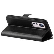 Xiaomi 12 / 12X Hoesje - MobyDefend Kunstleren Wallet Book Case (Sluiting Voorkant) - Zwart