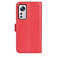Xiaomi 12 / 12X Hoesje - MobyDefend Kunstleren Wallet Book Case (Sluiting Voorkant) - Rood