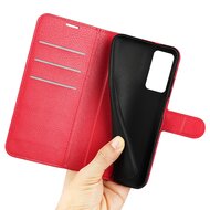 Xiaomi 12 / 12X Hoesje - MobyDefend Kunstleren Wallet Book Case (Sluiting Voorkant) - Rood