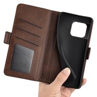 OnePlus 10 Pro Hoesje - MobyDefend Luxe Wallet Book Case (Sluiting Zijkant) - Bruin