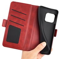 OnePlus 10 Pro Hoesje - MobyDefend Luxe Wallet Book Case (Sluiting Zijkant) - Rood