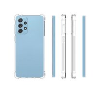 Samsung Galaxy A73 Hoesje - MobyDefend Transparante Shockproof TPU Backcover - Verstevigde Hoeken - Volledig Doorzichtig