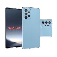Samsung Galaxy A73 Hoesje - MobyDefend Transparante TPU Backcover - Volledig Doorzichtig