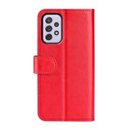 Samsung Galaxy A73 Hoesje, MobyDefend Wallet Book Case (Sluiting Achterkant), Rood