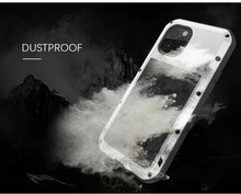 Apple iPhone 11 Hoes - Love Mei Metalen Case - Extreme Protection - Zilvergrijs