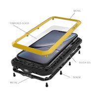 Apple iPhone 11 Hoes - Love Mei Metalen Case - Extreme Protection - Zilvergrijs