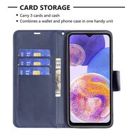 Motorola Moto G71 Hoesje - MobyDefend Wallet Book Case Met Koord - Blauw