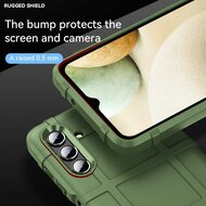 Samsung Galaxy A13 (4G) Hoesje - Mobydefend Rugged Shield TPU Backcover - Groen