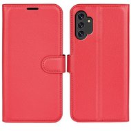 Samsung Galaxy A13 (4G) Hoesje, MobyDefend Kunstleren Wallet Book Case, Rood