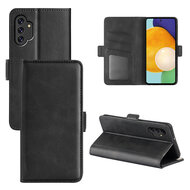 Samsung Galaxy A13 (4G) Hoesje, MobyDefend Luxe Wallet Book Case (Sluiting Zijkant), Zwart