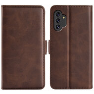 Samsung Galaxy A13 (4G) Hoesje - MobyDefend Luxe Wallet Book Case (Sluiting Zijkant) - Bruin