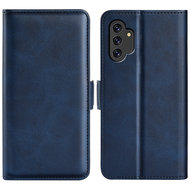 Samsung Galaxy A13 (4G) Hoesje, MobyDefend Luxe Wallet Book Case (Sluiting Zijkant), Blauw