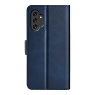 Samsung Galaxy A13 (4G) Hoesje - MobyDefend Luxe Wallet Book Case (Sluiting Zijkant) - Blauw